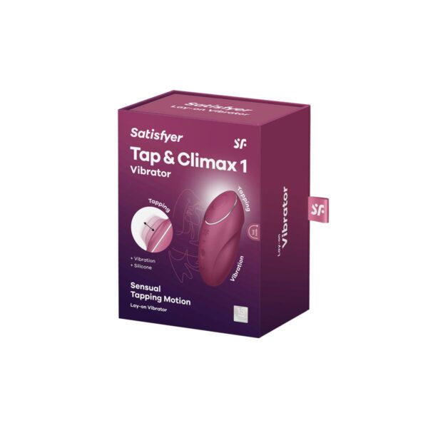 Masażer Satisfyer Tap & Climax Czerwony - obrazek 7