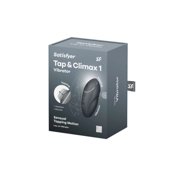 Masażer Satisfyer Tap & Climax Szary - obrazek 5
