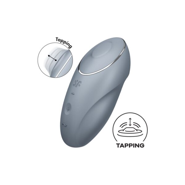 Masażer Satisfyer Tap & Climax Niebieski - obrazek 2
