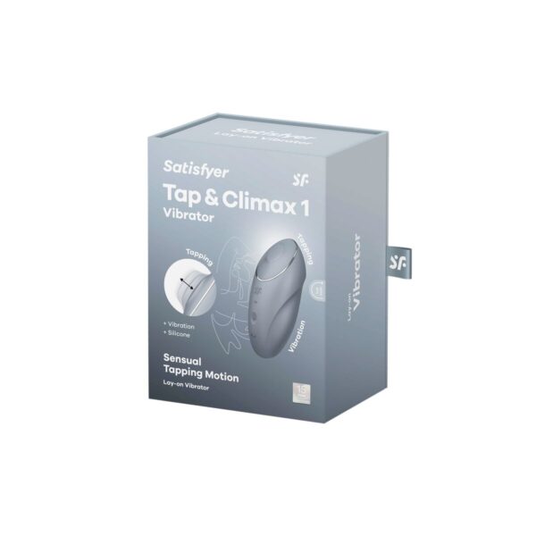 Masażer Satisfyer Tap & Climax Niebieski - obrazek 6