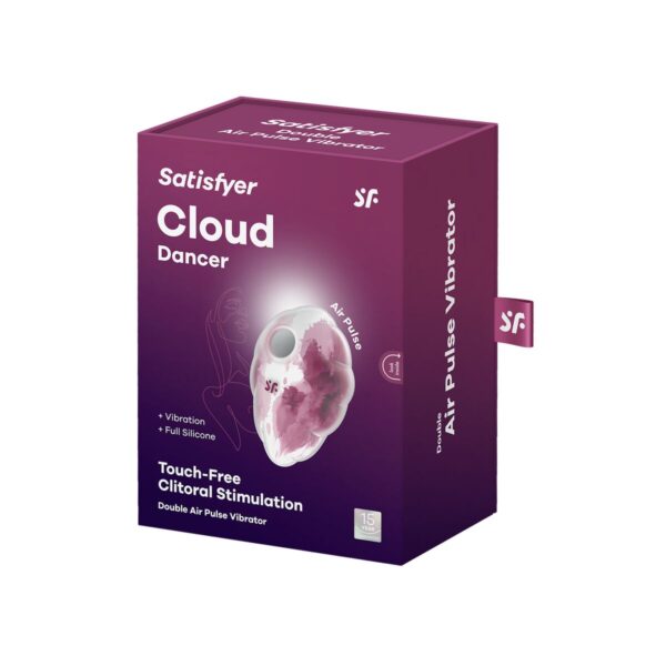 Ssący masażer do Łechtaczki Satisfyer Cloud Dancer Czerwony - obrazek 5
