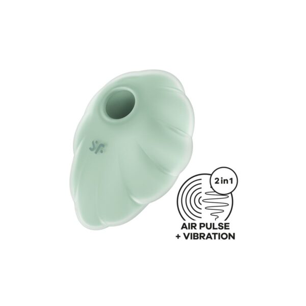 Ssący masażer do Łechtaczki Satisfyer Cloud Dancer Kolor Zielony - obrazek 2
