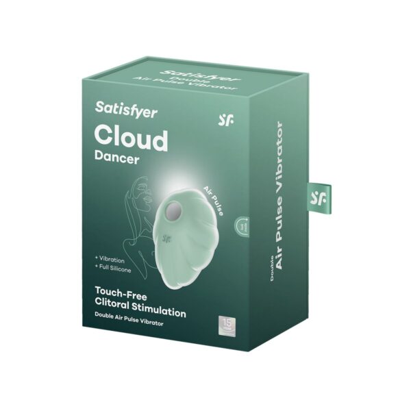 Ssący masażer do Łechtaczki Satisfyer Cloud Dancer Kolor Zielony - obrazek 6