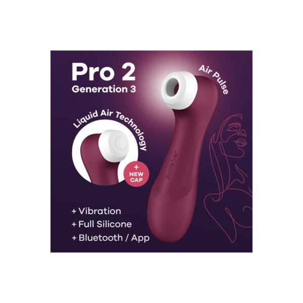 Ssący masażer do Łechtaczki Satisfyer PRO 2 GENERATION 3 Czerwony - obrazek 6
