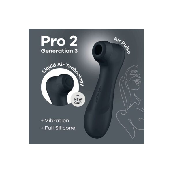 Ssący masażer do Łechtaczki Satisfyer Pro 2 Generation 3 Czarny - obrazek 5