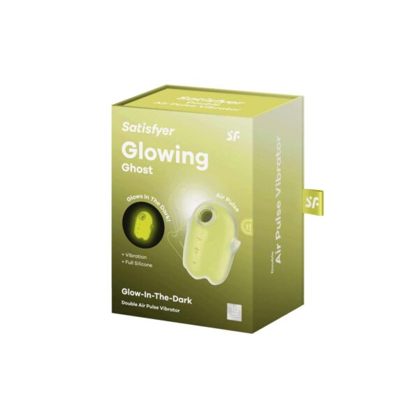 Ssący masażer do Łechtaczki Satisfyer Glowing Ghost Żółty - obrazek 7