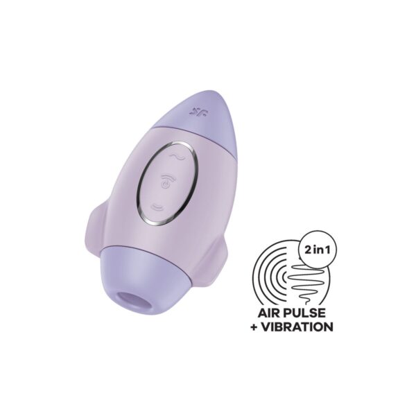 Ssący masażer do Łechtaczki Satisfyer Mission Control Fioletowy - obrazek 2