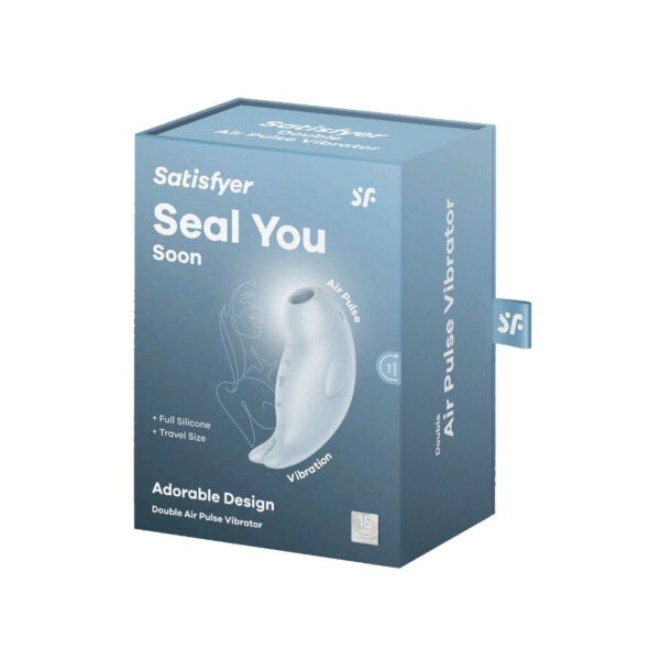 Ssący masażer do Łechtaczki Satisfyer Seal You Soon Niebieski - obrazek 6