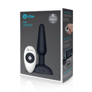 Zdalnie strerowana potrójna zatyczka analna (czarna) B-Vibe 05882610000 Czarny