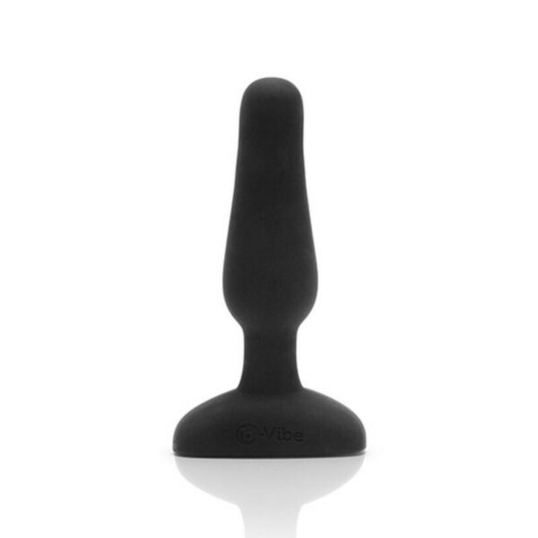 Zdalnie strerowana zatyczka analna Novice (fuksja) B-Vibe NOVICE Czarny