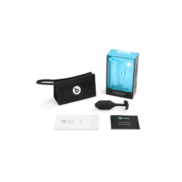 Snug korek analny 2 czarny B-Vibe 96748 Czarny - obrazek 6