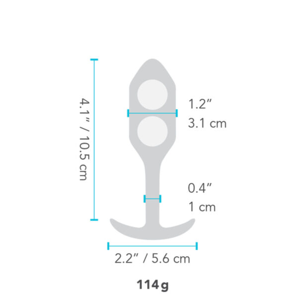 Snug korek analny 2 czarny B-Vibe 96748 Czarny - obrazek 8