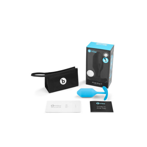 Snug korek analny 3 zielononiebieski B-Vibe 96755 - obrazek 7