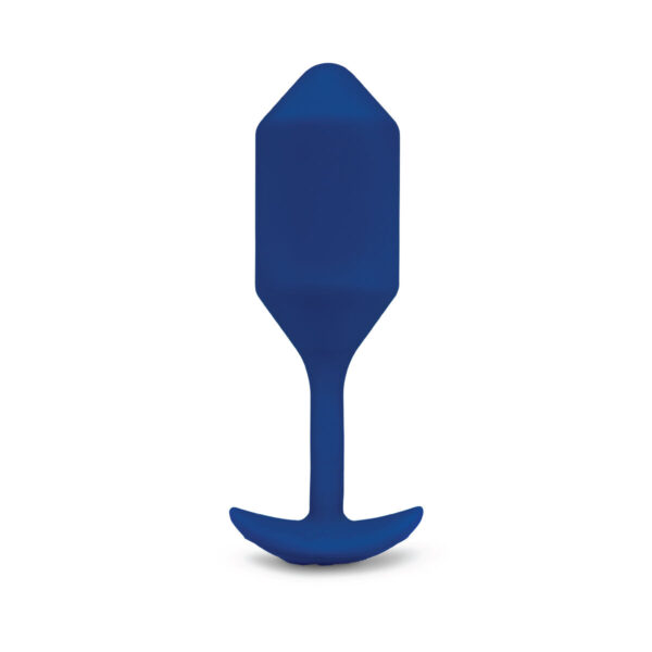 Korek Analny Snug XL B-Vibe Vibrating Niebieski - obrazek 3