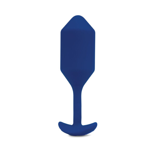 Korek Analny Snug XL B-Vibe Vibrating Niebieski - obrazek 5