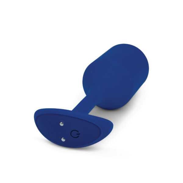 Korek Analny Snug XL B-Vibe Vibrating Niebieski - obrazek 6