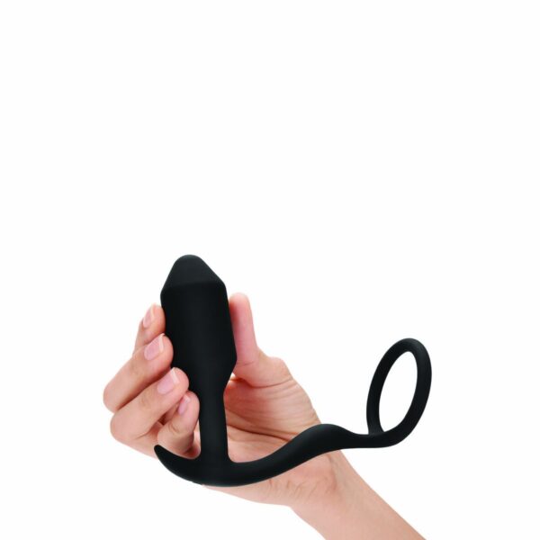 Zatyczka Analna Snug & Tug B-Vibe Czarny - obrazek 5