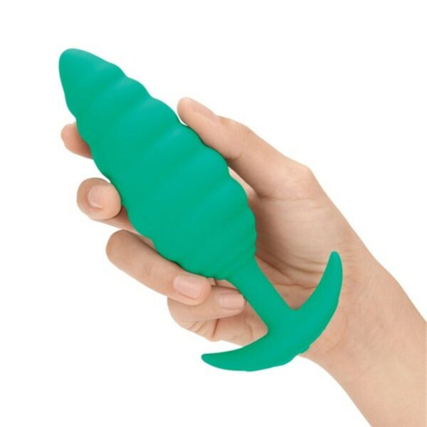 Wibrujący korek analny B-Vibe Twist Texture Kolor Zielony - obrazek 2