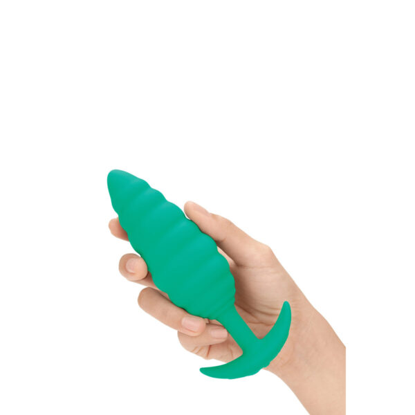 Wibrujący korek analny B-Vibe Twist Texture Kolor Zielony - obrazek 6