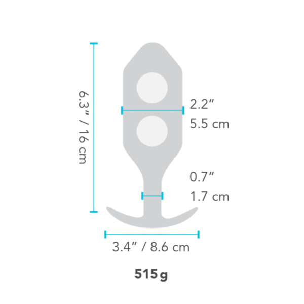 Zatyczka Analna B-Vibe 6 Czarny - obrazek 7