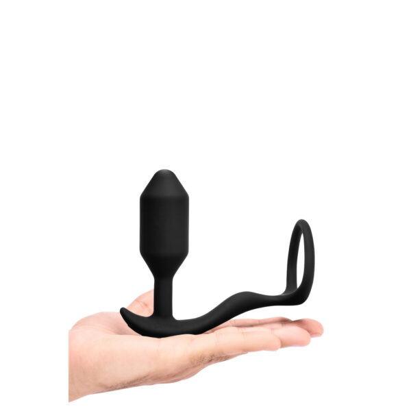 Zatyczka Analna B-Vibe Vibrating Snug & Tug M - obrazek 5