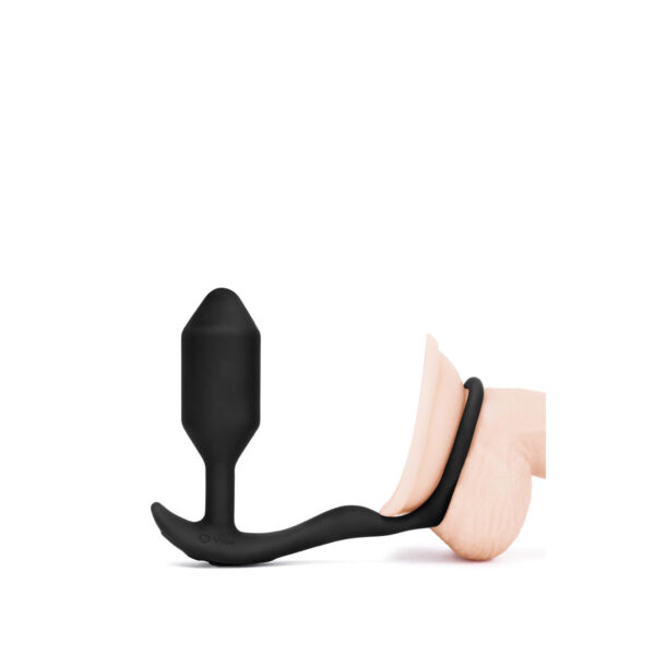 Zatyczka Analna B-Vibe Vibrating Snug & Tug M - obrazek 4