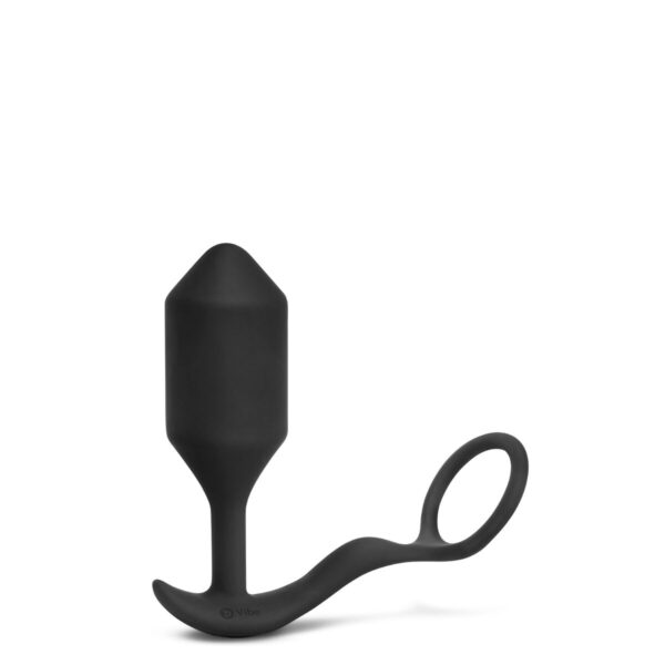 Zatyczka Analna B-Vibe Vibrating Snug Czarny XL - obrazek 2