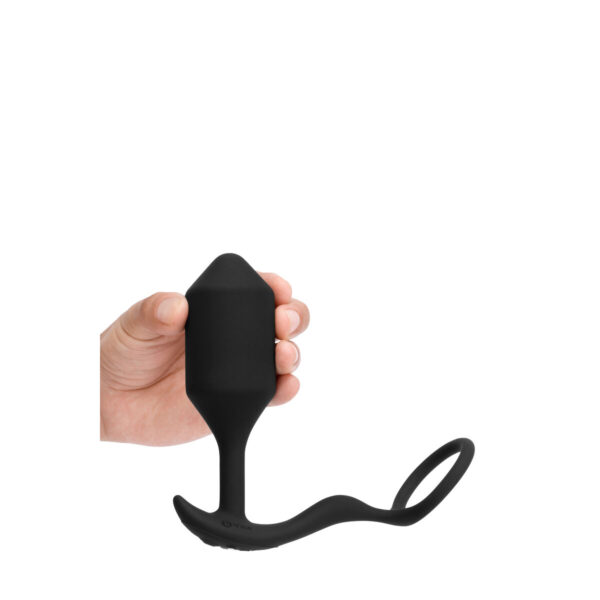 Zatyczka Analna B-Vibe Vibrating Snug Czarny XL - obrazek 3