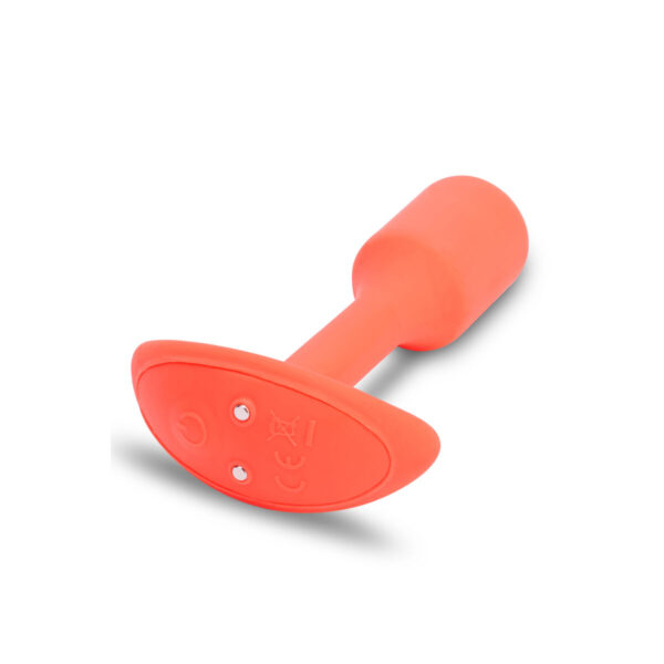 Zatyczka Analna B-Vibe Vibrating Snug Pomarańczowy - obrazek 5