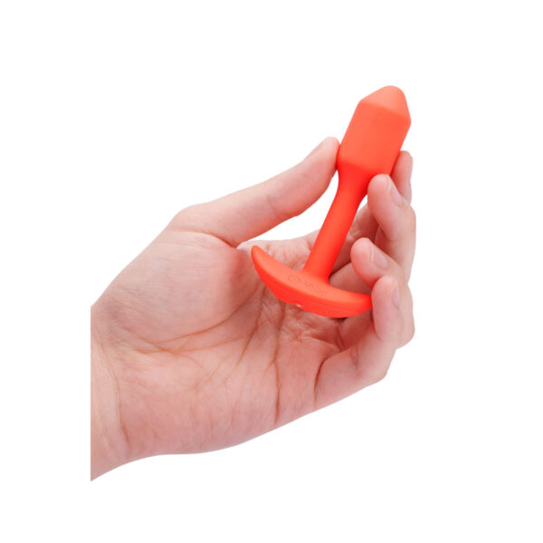 Zatyczka Analna B-Vibe Vibrating Snug Pomarańczowy - obrazek 7