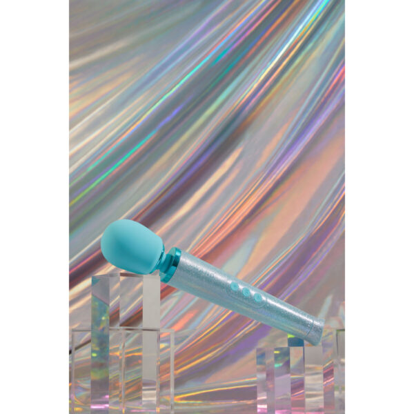 Wibrator Le Wand All That Glimmers Set Pastelowy Niebieski - obrazek 4