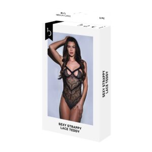 trykot Baci Lingerie Sexy Strappy Lace Czarny S/M