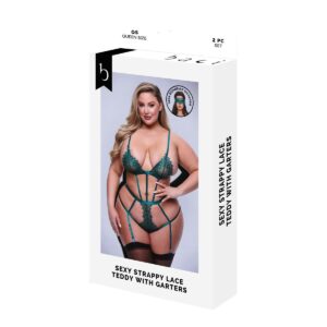 Zestaw bielizny Baci Lingerie Lace Teddy Kolor Zielony (Queen)