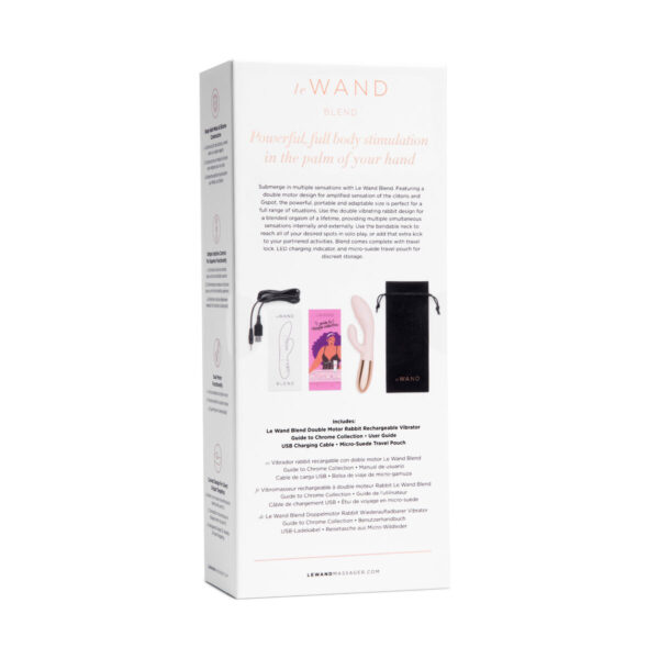 Wibrator Podwójnej Stymulacji Le Wand Blend Rose Gold Złoty Różowo-złoty - obrazek 8