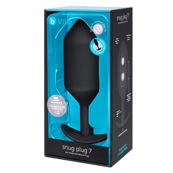 Zatyczka Analna B-Vibe 7 Czarny - obrazek 5