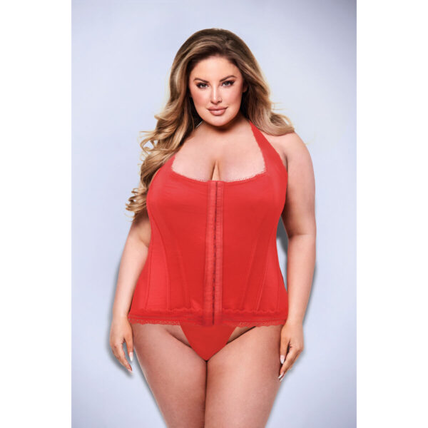 trykot Baci Lingerie Czerwony 3XL/4XL - obrazek 2