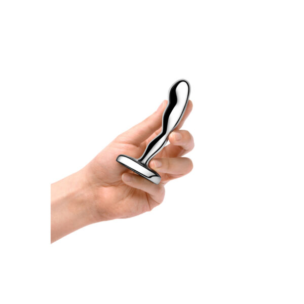 Zatyczka Analna B-Vibe Srebrzysty - obrazek 2