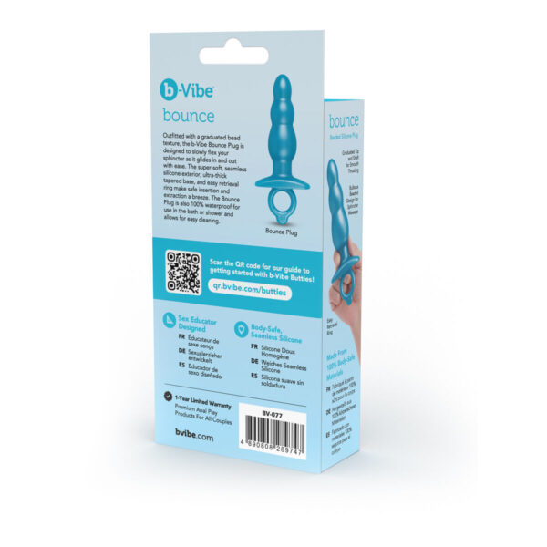 Zatyczka Analna B-Vibe Niebieski - obrazek 3