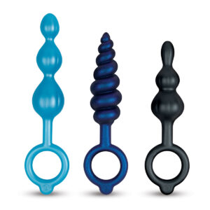 Zatyczka Analna B-Vibe Niebieski 3 Części