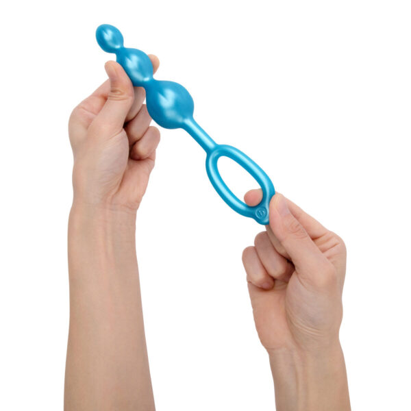 Zatyczka Analna B-Vibe Niebieski 3 Części - obrazek 2