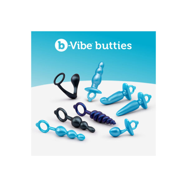 Zatyczka Analna B-Vibe Niebieski 3 Części - obrazek 8