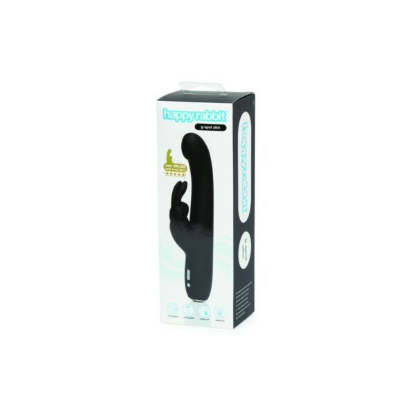 Slimline G-Spot Wibrator Króliczek Happy Rabbit G-Spot Czarny - obrazek 7