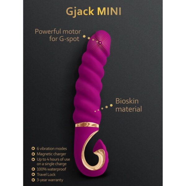 Klasyczny wibrator Gvibe Gjack Fioletowy - obrazek 2