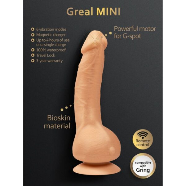 Dildo Gvibe Greal Mini Naturalny - obrazek 3