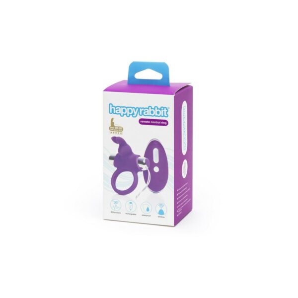 Pierścień Erekcyjny Trójpak Happy Rabbit Remote Control Wibracje - obrazek 7