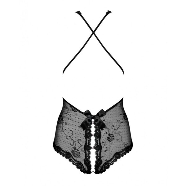 trykot Obsessive Fiorenta teddy Czarny S/M - obrazek 6