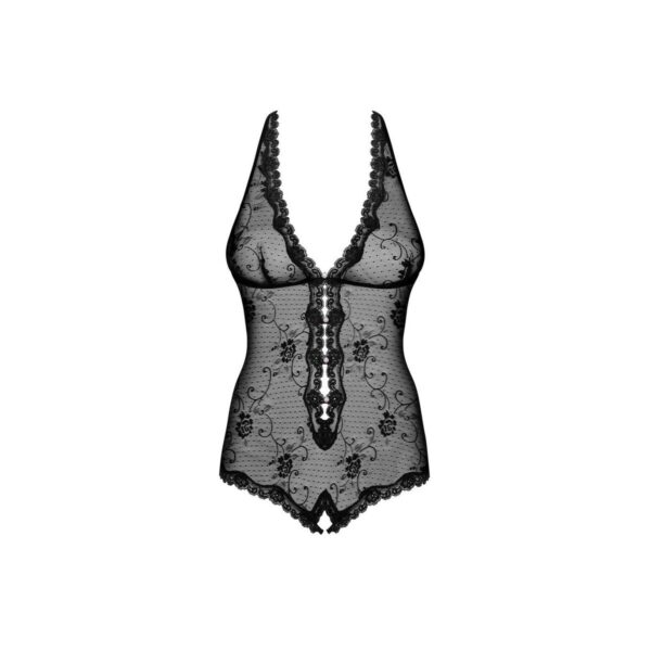 trykot Obsessive Fiorenta teddy Czarny L/XL - obrazek 4