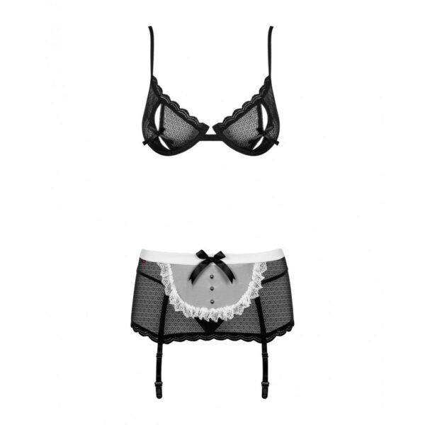 Zestaw koronkowej bielizny Obsessive MAIDME L/XL - obrazek 6
