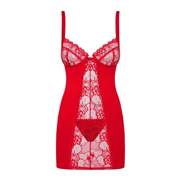 Babydoll Obsessive Heartina Czerwony S/M