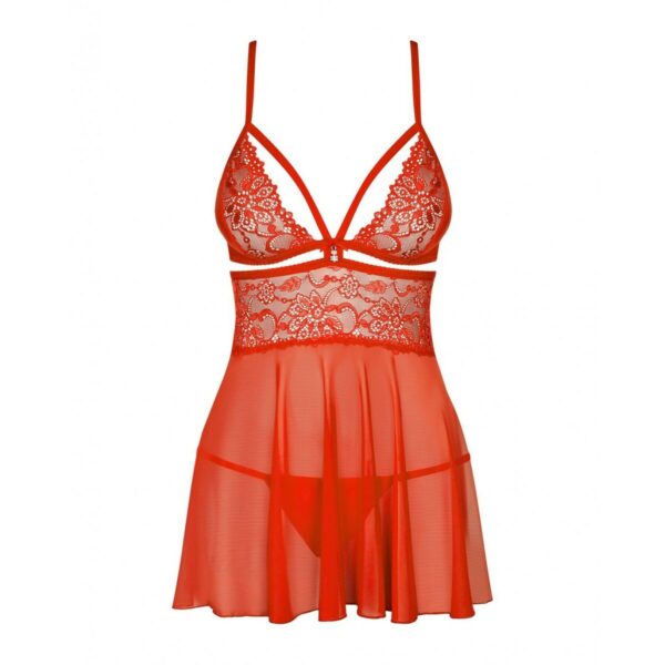 Babydoll Obsessive Czerwony XXL/XXXL